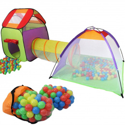 Kiduku Children's play tent with tunnel Green