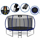 Aga SPORT EXCLUSIVE Trampoline 430 cm Dark Blue + Safety Net + Ladder