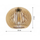 Hanging Ceiling Light LED Wooden Beam 2xE27 Dense Ball Chandelier Luca