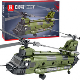 Reobrix Licensed Bricks Helicopter CH-47 Chinook 1458 pcs ZA5802 universal