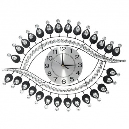 K70M1 WALL CLOCK EYE CRYSTALS 72X54