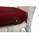 Aga Rattan set LARUS White Maroon