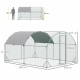 Aga Cage Run with Tarp for Chickens 2.8x3.8x1.97 m