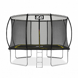 Aga Rectangular Trampoline 244x335 cm Black/Yellow 6SAF044 - SECOND QUALITY