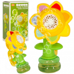Soap bubble automatic flower bubble generator musical light