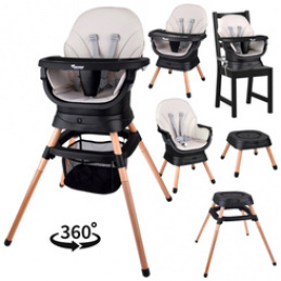 Multifunctional swivel high chair 6-in-1 for children ZA5659 universal