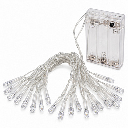 Linder Exclusiv Battery Operated Christmas Chain 20 LED Cold White