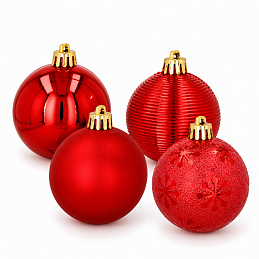 Aga Christmas baubles MIX 6cm 16pcs GIF5077
