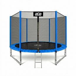 Aga SPORT PRO Trampoline 305 cm Blue + Safety Net + Ladder