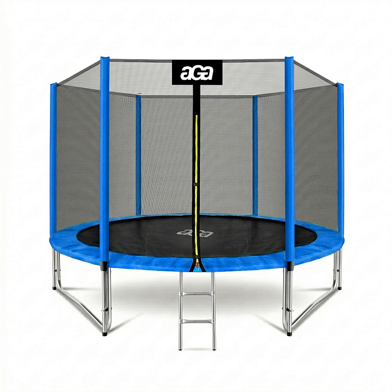 Aga SPORT PRO Trampoline 305 cm Blue + Safety Net + Ladder
