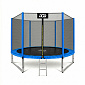Aga SPORT PRO Trampoline 305 cm Blue + Safety Net + Ladder