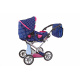 Doris Stroller for dolls 9346/L Blue Pink