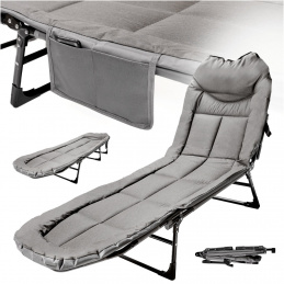 LUARO travel bed folding camping cot carp business portable light 190x63x30cm