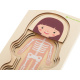 Aga Wooden Puzzle Montessori Body Parts Girl