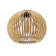 Hanging Ceiling Light LED Wooden Beam 2xE27 Dense Ball Chandelier Luca