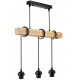 Hanging Ceiling Light LED Wooden Beam 3xE27 Loft Wooden Ball