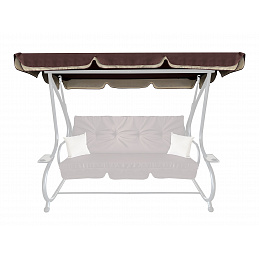 Aga Roof for Garden Swing GRANDLUX Dark Brown