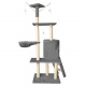 Grey cat tree 138 cm