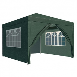 PA2 GARDEN TENT PAVILION + 4 WALLS PE GREEN
