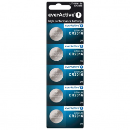 Aga EverActive lithium battery CR2016 - 5pcs