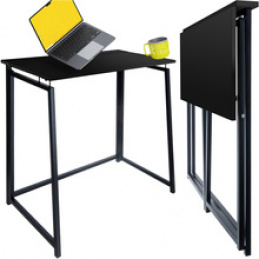 Folding wooden table black Ruhhy 26117 universal