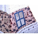 Children's teepee tent ZA3557 Tm. blue/White