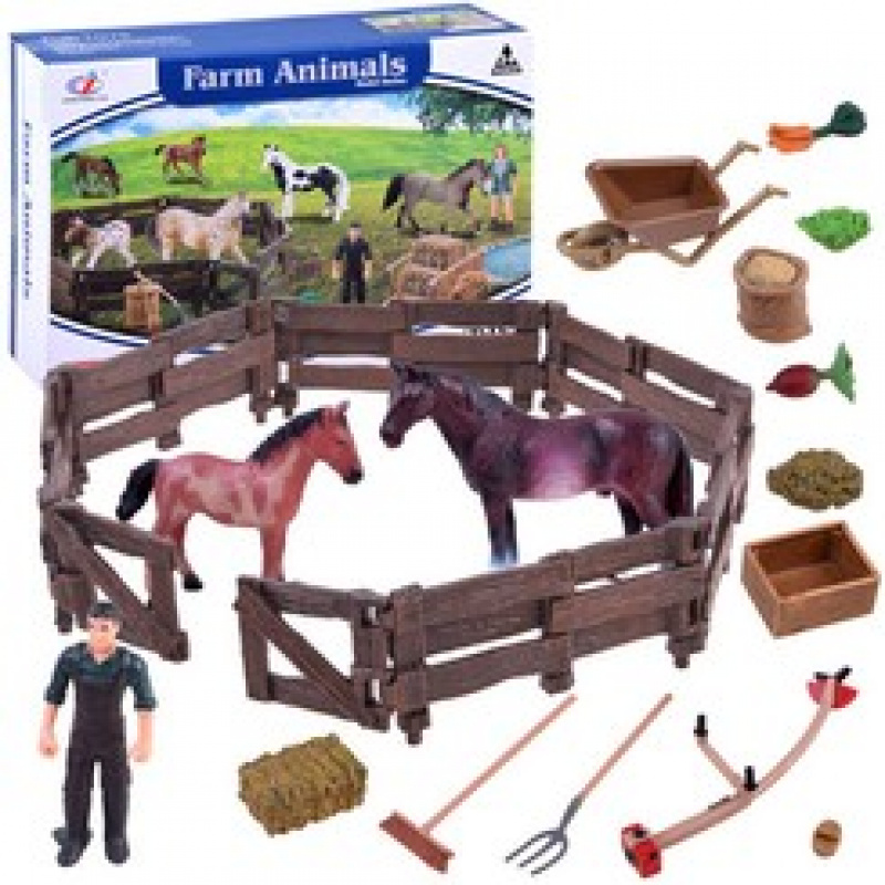 Figurines set of horses farm ZA2991B