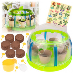 Set of Little Gardener BIO Greenhouse Seeds Flower Pots Plant Growing ZA5776 Universal
