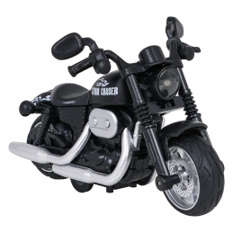 Metal Motorcycle Black with Light and Sound Function