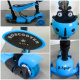 R-Sport Children's three-wheeled scooter 5in1 with LED wheels H3 Blue