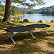 Linder Exclusiv Camping Folding Bed Black