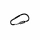 Aga Karabina with Combination Lock 9x4.8 cm Black