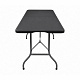 Aga Garden Folding Table 180x74x74 cm Black