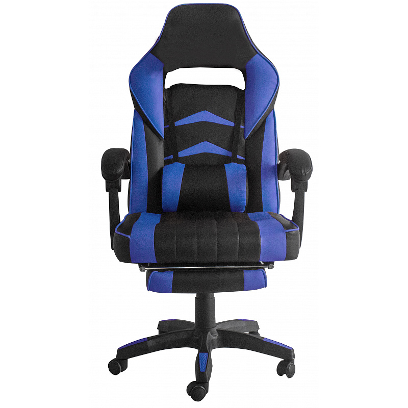 Aga Office Chair Black - Blue with Footrest - 6DAZ213 - II. QUALITY