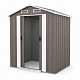 Aga Garden Shed 194x131x184 cm Gray-Brown