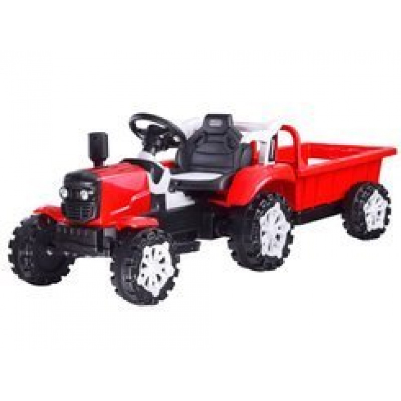 Electric Tractor with Trailer PA0234 Red