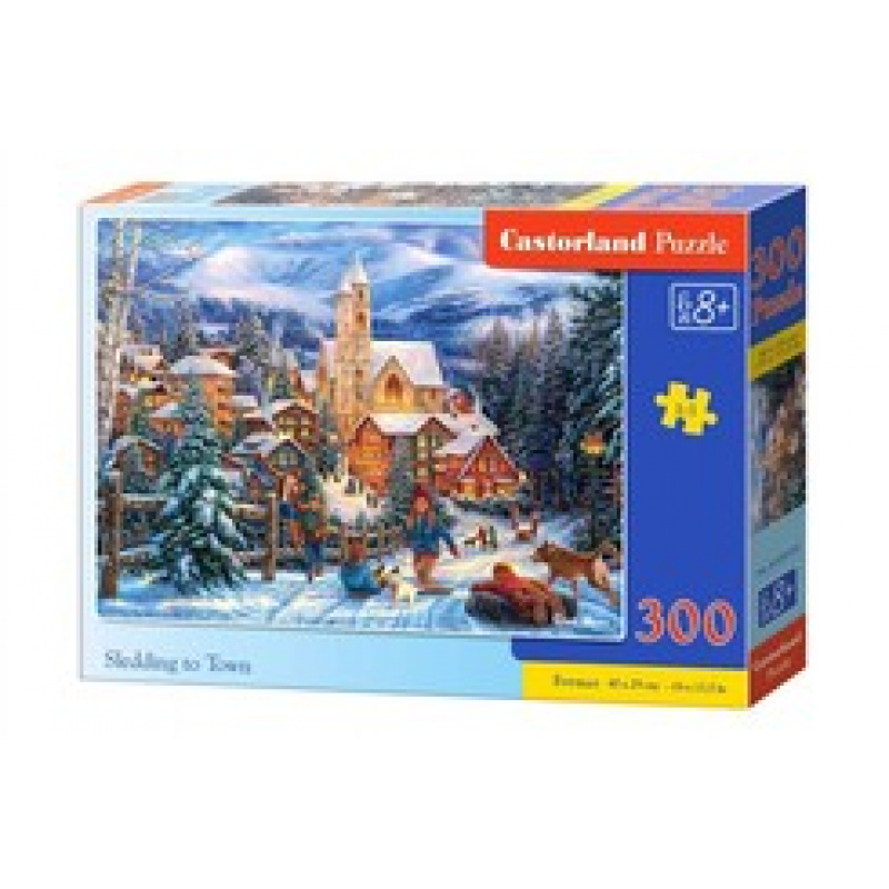 CASTORLAND Puzzle 300 pieces - Sledding in the city