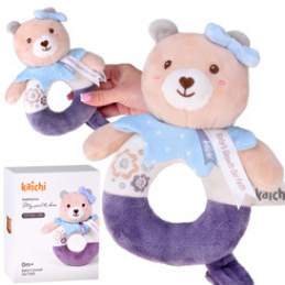 First Plush Rattle for Infants 0+ Teddy Bear for Newborns ZA5877 Universal