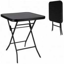 Folding square garden table - 60 cm