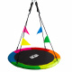 Aga Hanging swing ring 120 cm Multicolour with flags