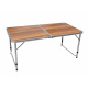 Aga Folding Camping Table 120x60x54/60/70 cm Brown