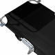 Aga 2x Garden Reclining Lounger with Canopy Black