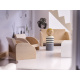 Aga Wooden dollhouse with furniture 80cm