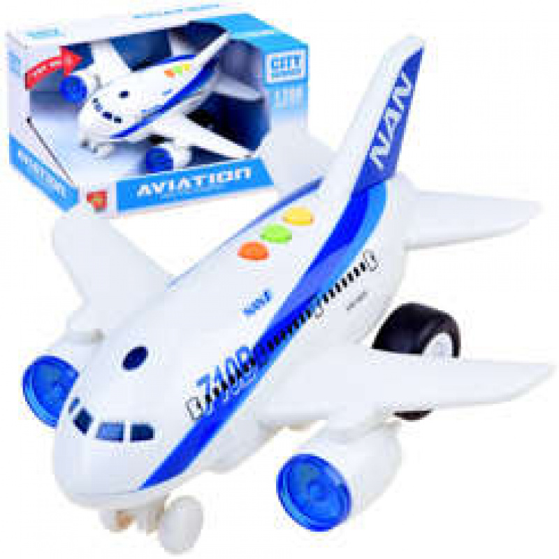 Interactive airplane with sounds and light ZA2433