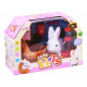 Interactive rabbit in basket with accessories ZA3551 - White