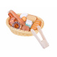Basket with Wooden Play Food 11pcs ZA5383 Universal