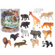 Set of 18 animals. Safari