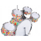 Colorful Drum Set + Stool