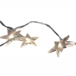 Linder Exclusiv Christmas Light Chain 48 LED Stars Warm White