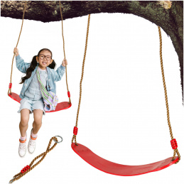 Children's garden swing flat durable red